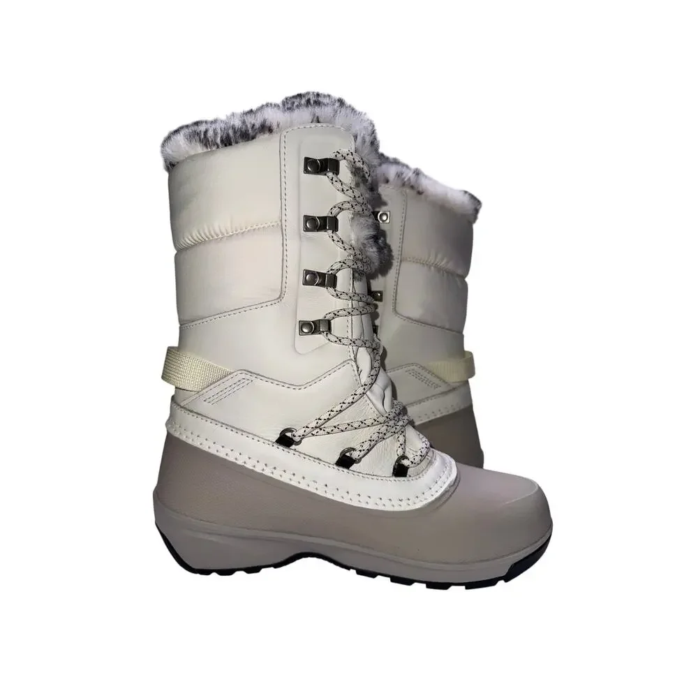 The North Face Shellista Winter Snow Boot Womens 7.5 Insulated WP Gardenia White
